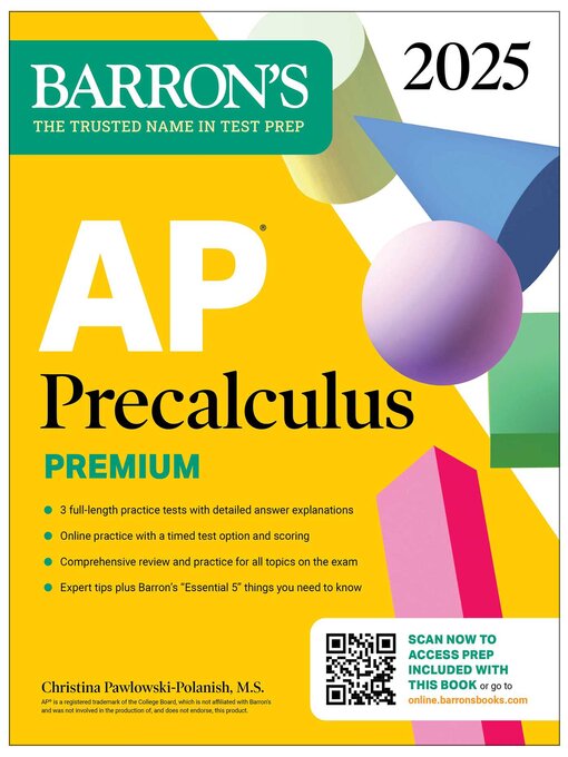 Title details for AP Precalculus Premium, 2025 by Barron's Educational Series - Available